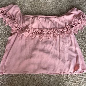 Off the shoulder crop top